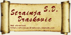 Strainja Drašković vizit kartica